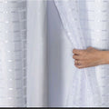 Cortina Blackout PVC Voil Xadrez 1,40 × 1,70 / 2,00 X 1,40