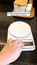 Balança Digital De Cozinha Com Precisão de 1g a 10Kg Função Tare