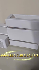 Arandela de Parede Dois Fachos Slin Luminária 110/2250 Volts