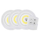 Lampâda Adesiva KIT Com 3 Luminárias LED e Controle à Pilha AAA Coisas Diferentes para Casa MT027-2 (CC) MT027 (CR)