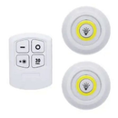 Lampâda Adesiva KIT Com 3 Luminárias LED e Controle à Pilha AAA Coisas Diferentes para Casa MT027-2 (CC) MT027 (CR)