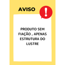kit 3 Pendente Luminária de teto lustre para qualquer ambiente em MDF - 3ppc/sf