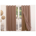 Cortina Blackout PVC Voil Xadrez 1,40 × 1,70 / 2,00 X 1,40
