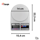 Balança Digital De Cozinha Com Precisão de 1g a 10Kg Função Tare