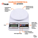 Balança Digital De Cozinha Com Precisão de 1g a 10Kg Função Tare