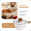 Jogo De Panelas Indução Kit 10 Peças Revestimento Cerâmico Style Cook Marmol - Mimo Style Premium