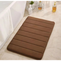 Kit com 2 Tapete Antiderrapante Absorvente Banheiro Quarto Macio Soft Secagem Rapida 60x40