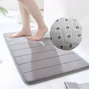 Kit com 2 Tapete Antiderrapante Absorvente Banheiro Quarto Macio Soft Secagem Rapida 60x40