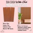 KIT ATÉ 50 PLACAS Painel Ripado MDF Autocolante Madeira 45x11cm Revestimento MDF de Parede - ENVIO FULL