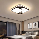 Luminária de LED de Sobrepor Quadrada Bivolt 3 Cores Com Luz Central Dupla Lustre de teto
