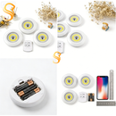 Lampâda Adesiva KIT Com 3 Luminárias LED e Controle à Pilha AAA Coisas Diferentes para Casa MT027-2 (CC) MT027 (CR)
