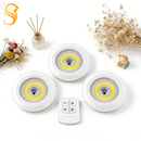 Lampâda Adesiva KIT Com 3 Luminárias LED e Controle à Pilha AAA Coisas Diferentes para Casa MT027-2 (CC) MT027 (CR)