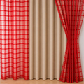 Cortina Blackout PVC Voil Xadrez 1,40 × 1,70 / 2,00 X 1,40