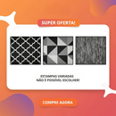 Jogo de passadeira de cozinha tapete em jacquard antiderrapante 3 peças decoração impecável