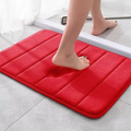 Kit com 2 Tapete Antiderrapante Absorvente Banheiro Quarto Macio Soft Secagem Rapida 60x40