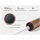 Luminaria Luz Led Recarregável Sensor de Movimento Arandela de Madeira Minimalista Para Mesa Parede
