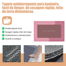 Tapete de Banheiro Absorvente Antiderrapante Secagem Rápida