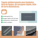 Tapete de Banheiro Absorvente Antiderrapante Secagem Rápida