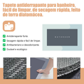 Tapete de Banheiro Absorvente Antiderrapante Secagem Rápida