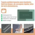 Tapete de Banheiro Absorvente Antiderrapante Secagem Rápida