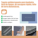 Tapete de Banheiro Absorvente Antiderrapante Secagem Rápida